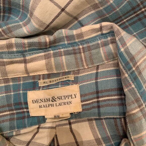 Denim & supply Ralph Lauren plaid flannel shirt M - Picture 4 of 8